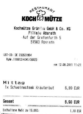 inza Hffner Kochmtze Restaurant